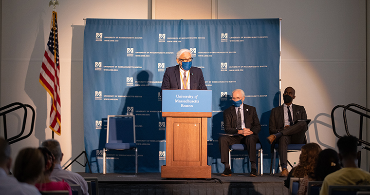 Chancellor Marcelo Suárez-Orozco shared his vision for the university in his first in-person convocation address.