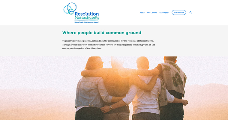 Screenshot of the Resolution Massachusetts website