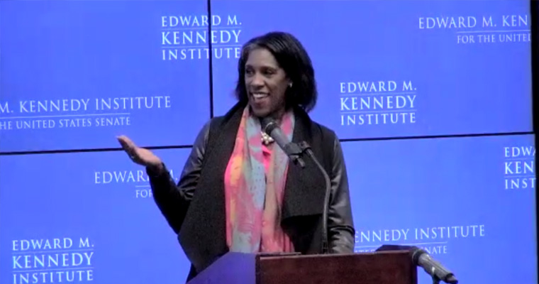 Teresa Younger speaks at the 5th Biennial New England Women’s Policy Conference.