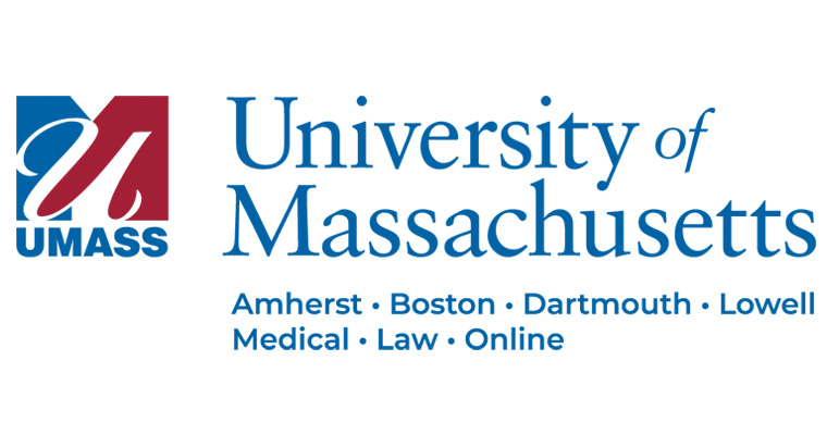 Graphic has UMass system logo and a list of the campuses
