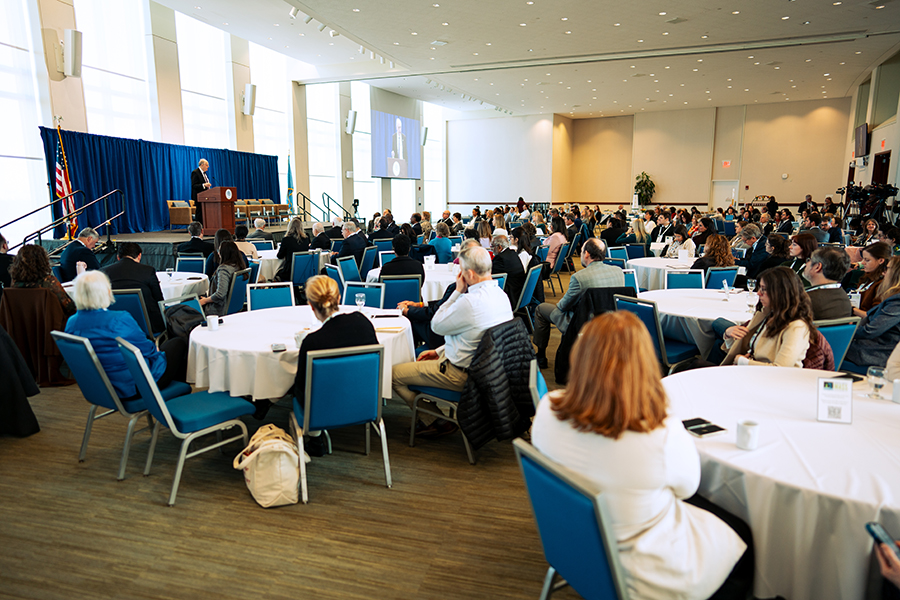 Joachim von Braun speaks at ResilientMass Summit