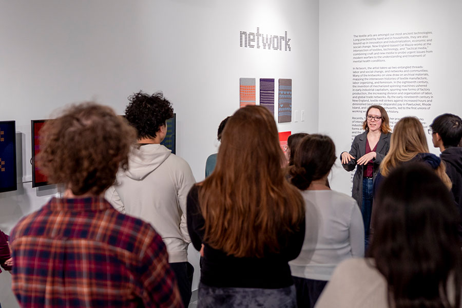 Installation view of Cat Mazza: Network at Gallery 360, Art Gallery