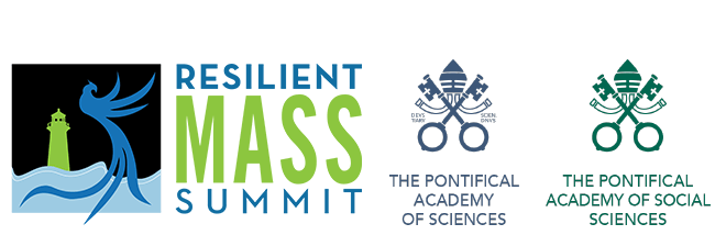 Resilient Mass symbol of a rising phoenix, Pontifical Academy of Science, Pontifical Academy of Social Sciences symbols of the Vatican.